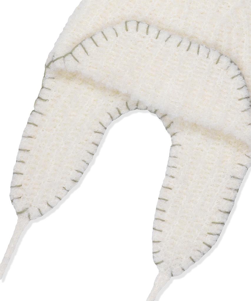 MAHAGRID Stitch Earflap Ivory(Mg2Fwmab34A)