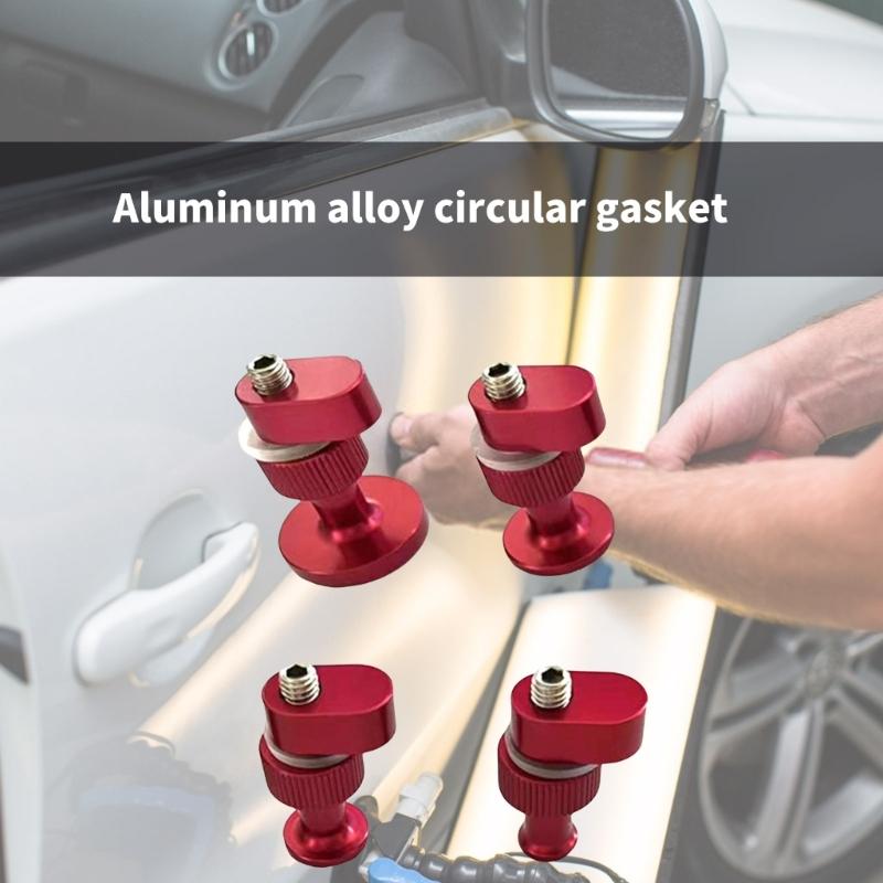 Paint Dent Fix Tool 4Pcs Glues Pulling Tabs Auto Body Paint Dent Repair Tool Dent Remover Hails Damage Fix