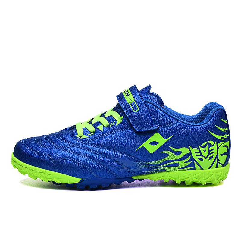 Xisailong Kids' Soccer Shoes, Velcro, TF Studs, for Primary & Middle School Students