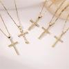 Elegant Crosses Necklace Charm Pendant Comfort Fits with Adjustable Length Chain for Everyday Wear