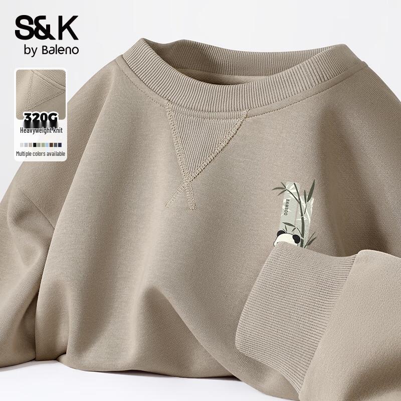 Baleno S&K Series Men's Heavyweight Printed Crewneck Sweatshirt