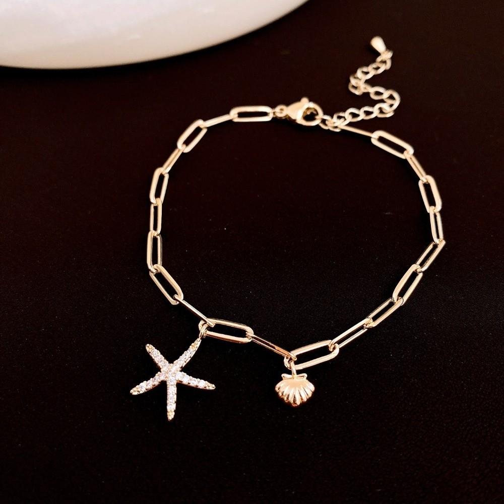 Sea Series Bohemian Shell Bangle Ornaments Beach Hand Chain  Couple Gift