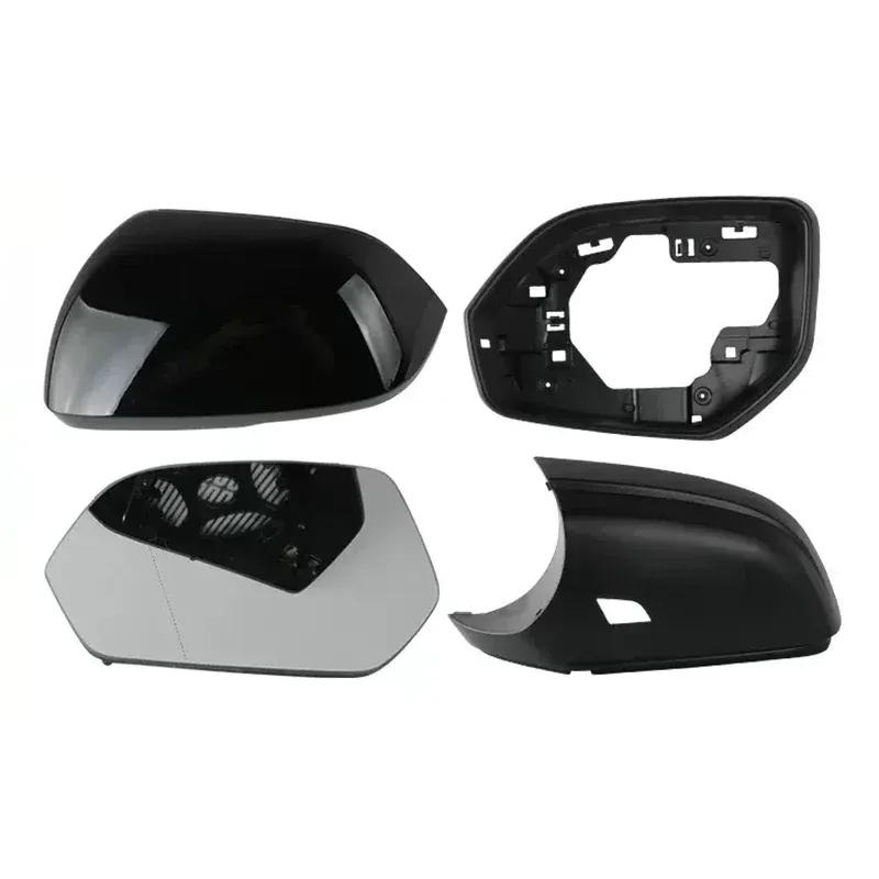 Auto Left Right Heated Blind Spot Warning Rear Mirror Glass Frame Mirror Cover Turn Signal Light For VW Teramont 2017 2018