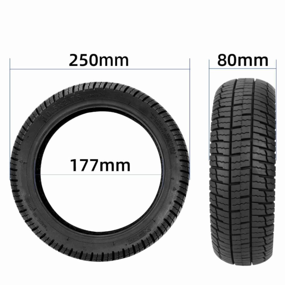 Shock Absorbing Electric Scooter Tire Rubber Vacuum Tire Durable Tubeless Tire  Kickscooter