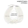 Vintage Imitation Pearl Multi-Layer Necklace Oval Beasds Choker Elegant Collar for Women's Chain Jewelry Accessories Party Gift