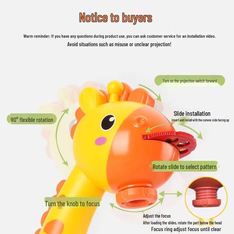 Fawn Projection Drawing & Writing Board - Children's Educational Toy