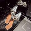 Fashion Low Heel Shoes for Women 2024 New Baotou Slippers Solid Square Toe Summer Fashion Hot Sale Women's Slippers Versatile Style