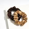Satin Fabric Scrunchie Set for Women - Elastic Hair Tie Accessories