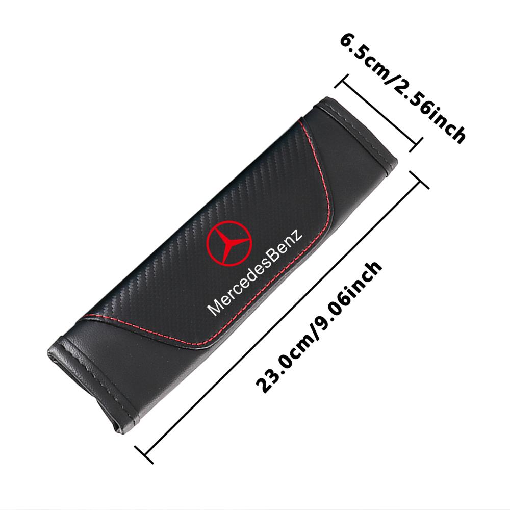 1/2pcs Car Seat Belt Cotton Safety Belt Shoulder Cover Breathable Protection For Mercedes Benz AMG W203 W206 W220 W205 W210 W108