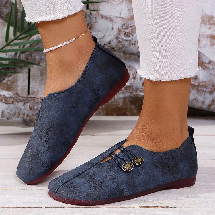 Casual Large Size Single Shoes Autumn New Women's Comfortable Soft Sole Flat Bottom Casual
