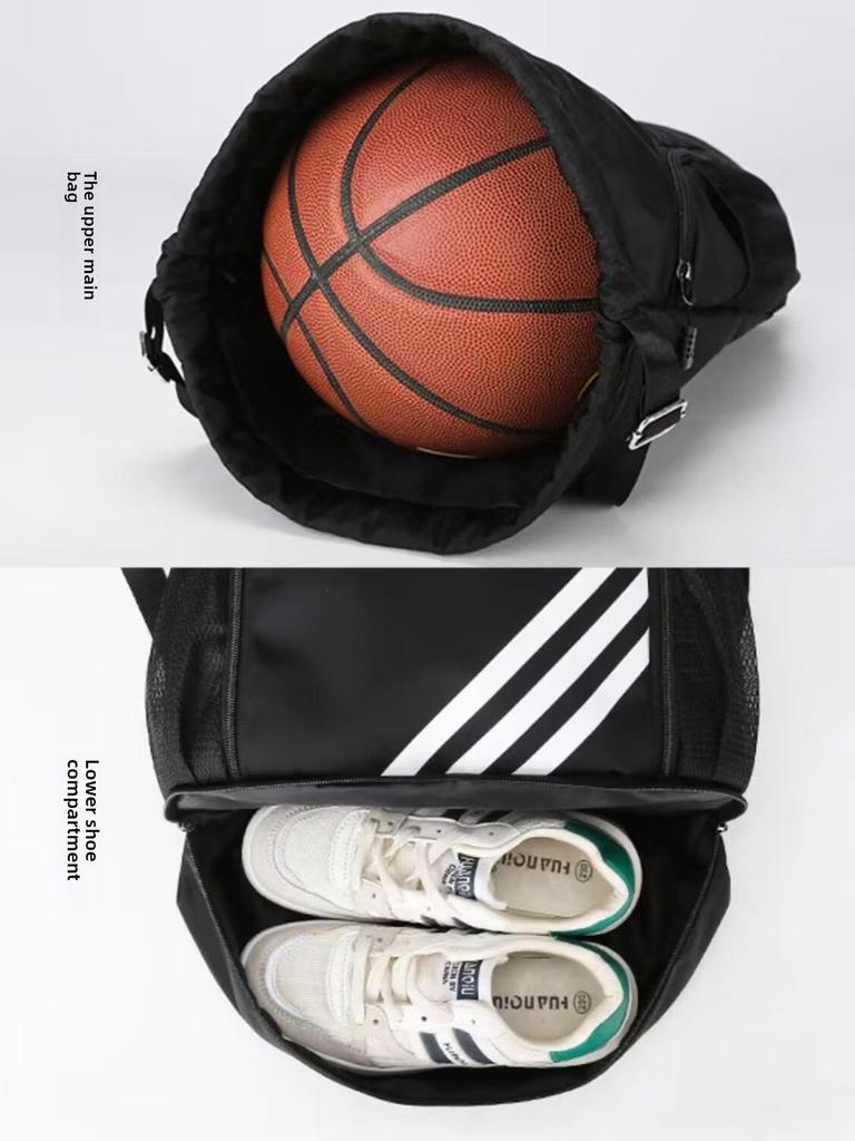 2024 Hot Style Drawstring Backpack with Large Capacity, Lightweight Design for Swimming, Travel, Basketball - Dry and Wet Separation