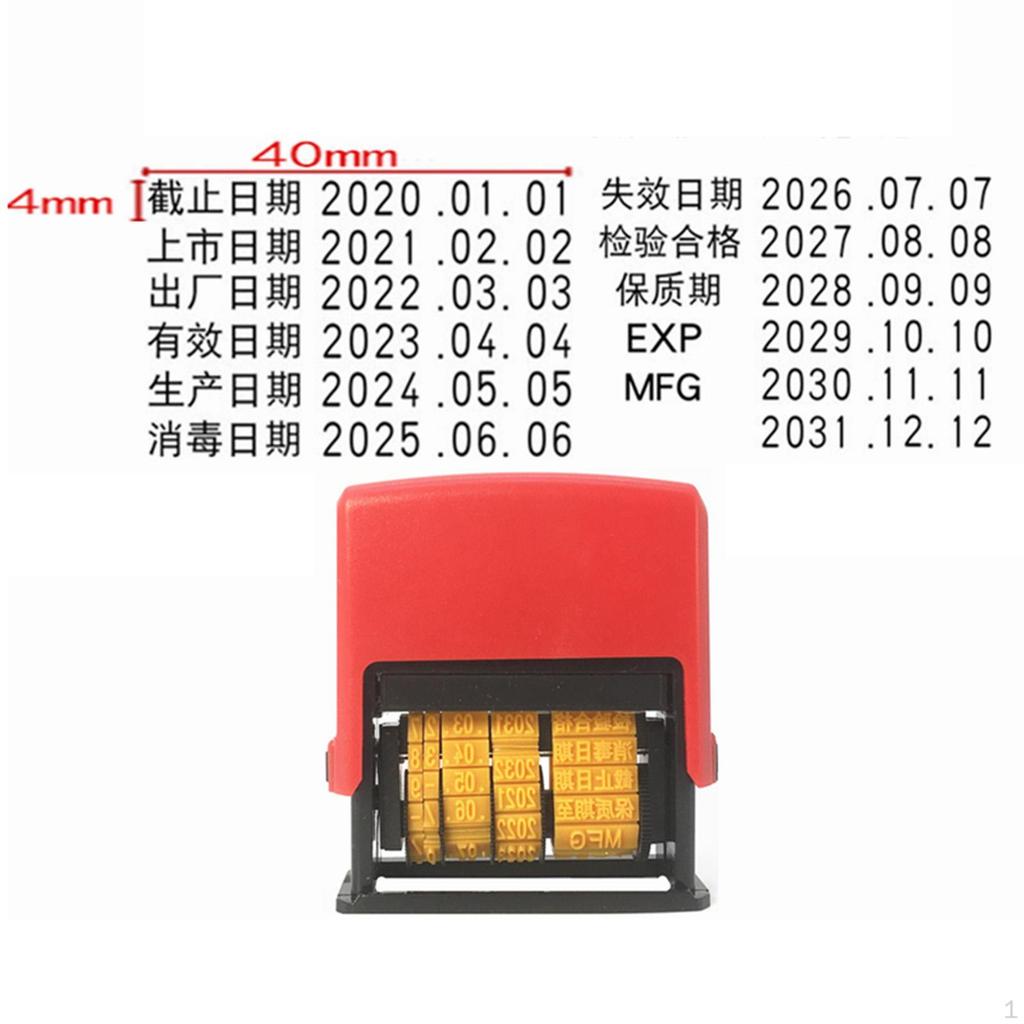 Date Coding Machine Mini Stamp Clear Easy To Use Portable Handheld for Food Packaging Business