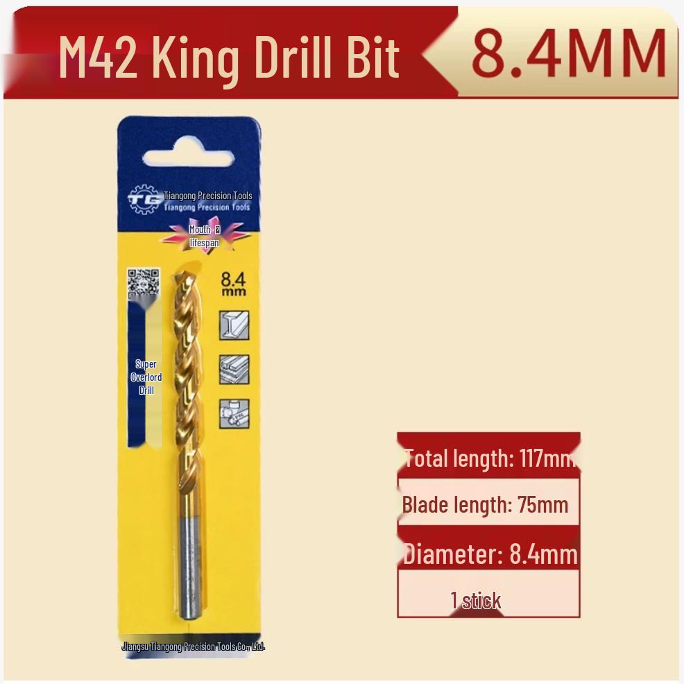 Tiangong M42 Overlord 8% Cobalt High-Speed Steel Twist Drill Bit for Stainless Steel