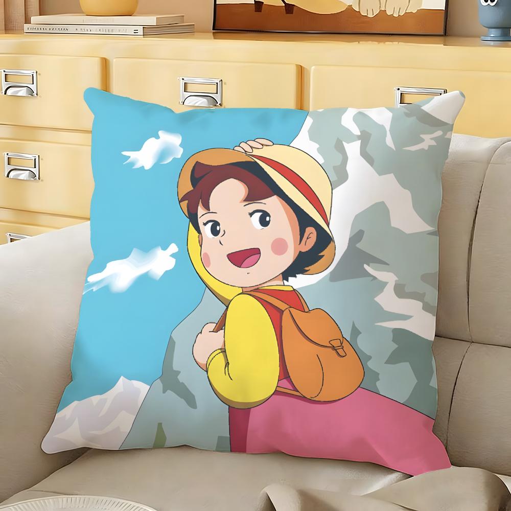 

Cute Heidi Girl of the Alps Cushion Cover Soft Durable Reversible Pillow Cover Home Car MultiScene Daily Comfort Pillowcase 30X30cm