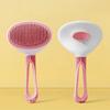 Self-Cleaning Cat Grooming Comb Stainless Steel Teeth Dog Detangling Comb with Anti-Slip Handle Deshedding Brush for Long Short Hair Pets