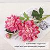 Handmade Artificial Dahlia Flower Real Touch Fake Flower Faux Dahlia Branch  Home Living Room Decor