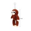 Bag Charm Plush Sloth Keychain Simulation Sloth Plush Toy Sloth Small Pendant  Children Gifts