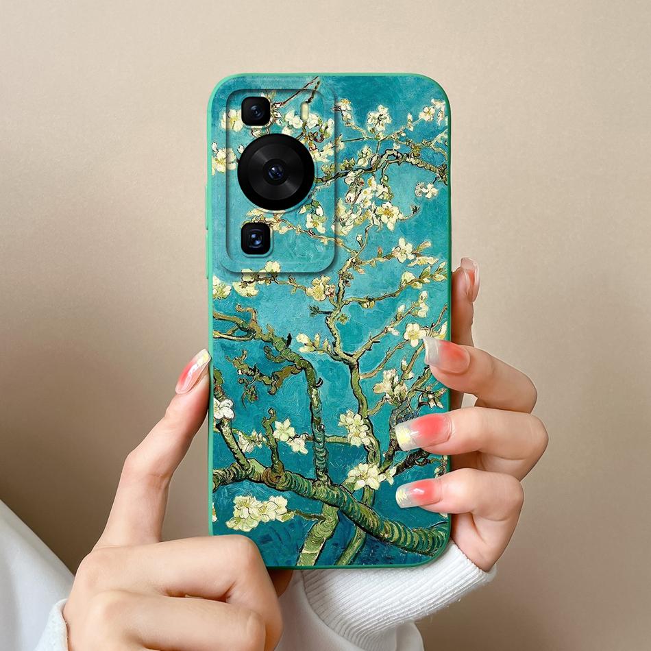 Für Huawei P60 Pro Art Handyhülle Süßes Design Weiche Flüssigsilikon-Rückabdeckung Für HuaweiP60 P 60 Anti-Drop Langlebiger Stoßfänger Funda