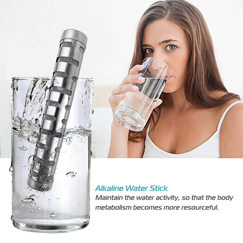 Alkaline Water Stick Stainless Steel Ph Alkalizer Ionizer Water Purifier Filter Naturally Increases Ph Levels Decreases Orp