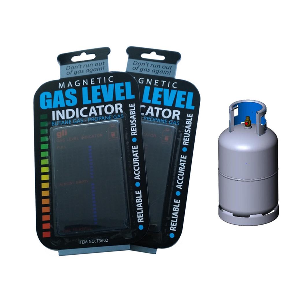 2Pcs Magnetic Gas Tank Level Indicator Reusable Meter With 22 Level Scale For BBQ Tank Monitoring