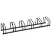 Bike Rack for 6 Bicycles, Weatherproof, Wall or Floor Mount, Steel, 179 x 33 x 27 cm