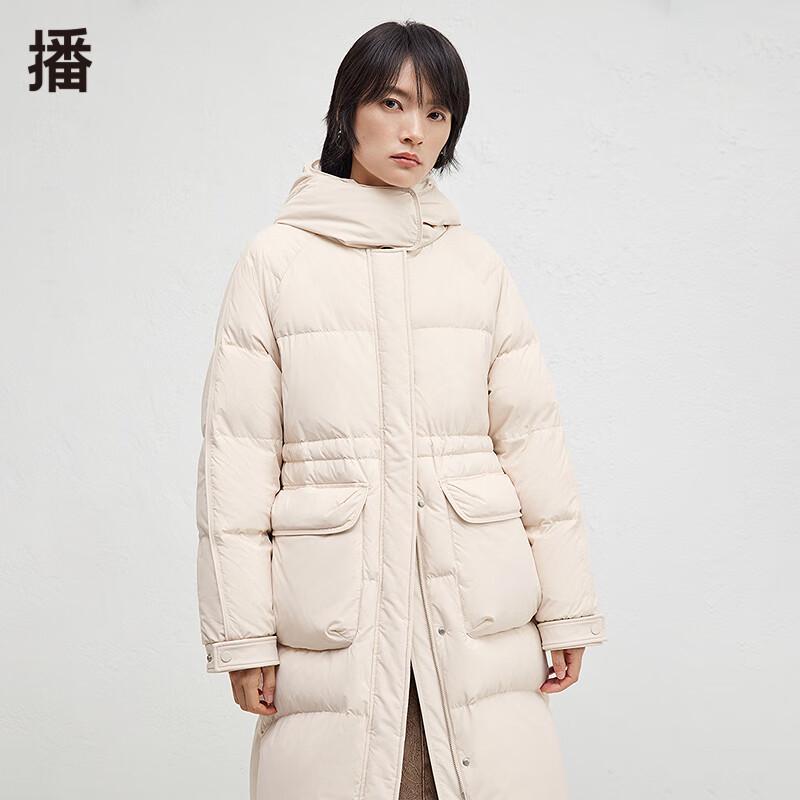 

Broadcast Women s Hooded Mid-length Goose Down Jacket L
