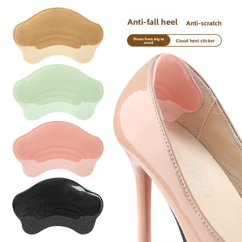 Macaron Loafers Anti-wear Heel Stickers Self-adhesive Half Size Pad Prevent Heel Cutting Big Change To Small Size