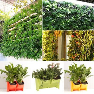 Robuster Blumentopf, stapelbar, vertikaler Pflanztopf, zum Aufhängen an der Wand, Blumentopf für Garten, Balkon, Pflanzen, Heimdekoration, Sukkulenten, Bonsai-Topf