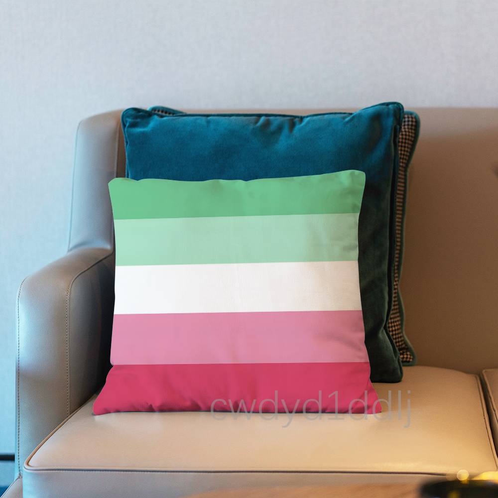Lgbtq Flags Lesbian Pillow Case Short Plush Sofa Decorative Gift Home Double-sided Printing Cushio