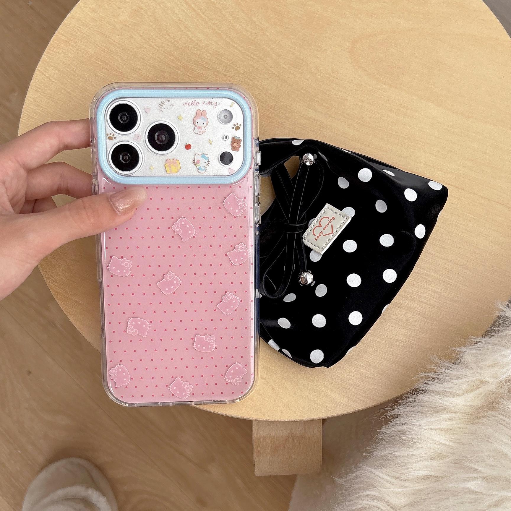 Polka Dot IMD Full Coverage Case for iPhone 14, 15, 16, 17 Pro Max 17 Pro