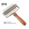 Non Stick Pizza Needle Roller Labor Saving Wood Tasty Bread Pastry Hole Puncher
