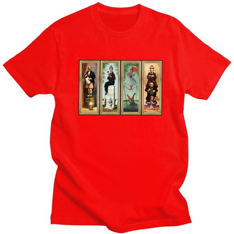 Custom Trendy Haunted Mansion Stretching T Shirt Men Short Sleeve 100 Cotton Tshirt Leisure Tee Tops Fashion Tshirts S