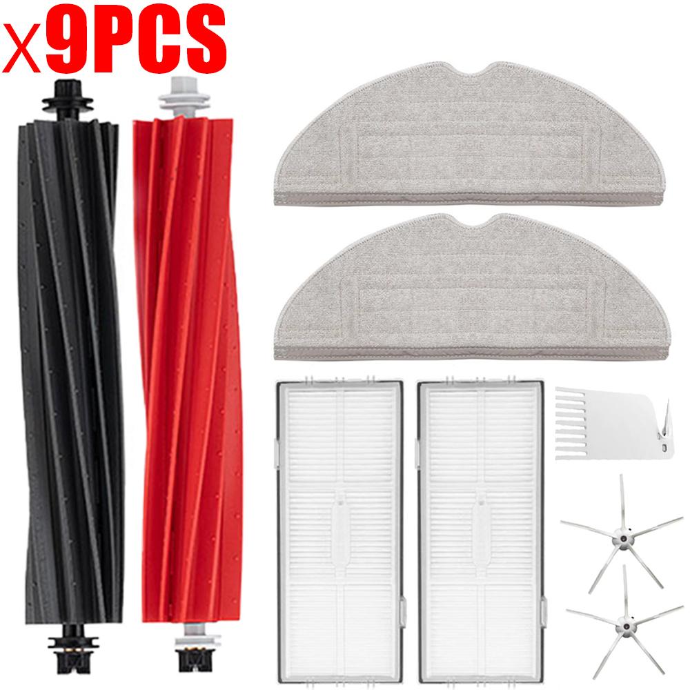 Spare Parts For Roborock S8 S8 Pro Ultra S8+, DuoRoller Main Side Brushes Mop Cloths HEPA Filters Dust Bags Accessories