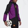 Adidas Manchester United Contrast Panel Zip-Up Jacket Men Jacket Purple GR3910