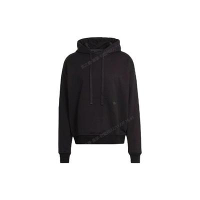 Adidas Originals Trefoil Blue Version Series Solid Hoodie Men Tops Black HD4823