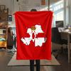1 Stück Ulster-Print Flanelldecke, Hohe Qualität für alle Jahreszeiten, Heimdekoration, Wärme und Komfort, Perfekt für Weihnachtsgeschenke