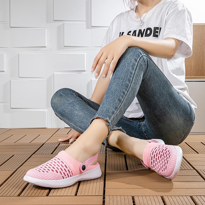 Modne Damskie Sandały Letnie Siatkowe Płaskie Klapki Oddychające Turystyczne Damskie Miękka Podeszwa Lekkie Outdoorowe Codzienne Buty do Chodzenia 2025