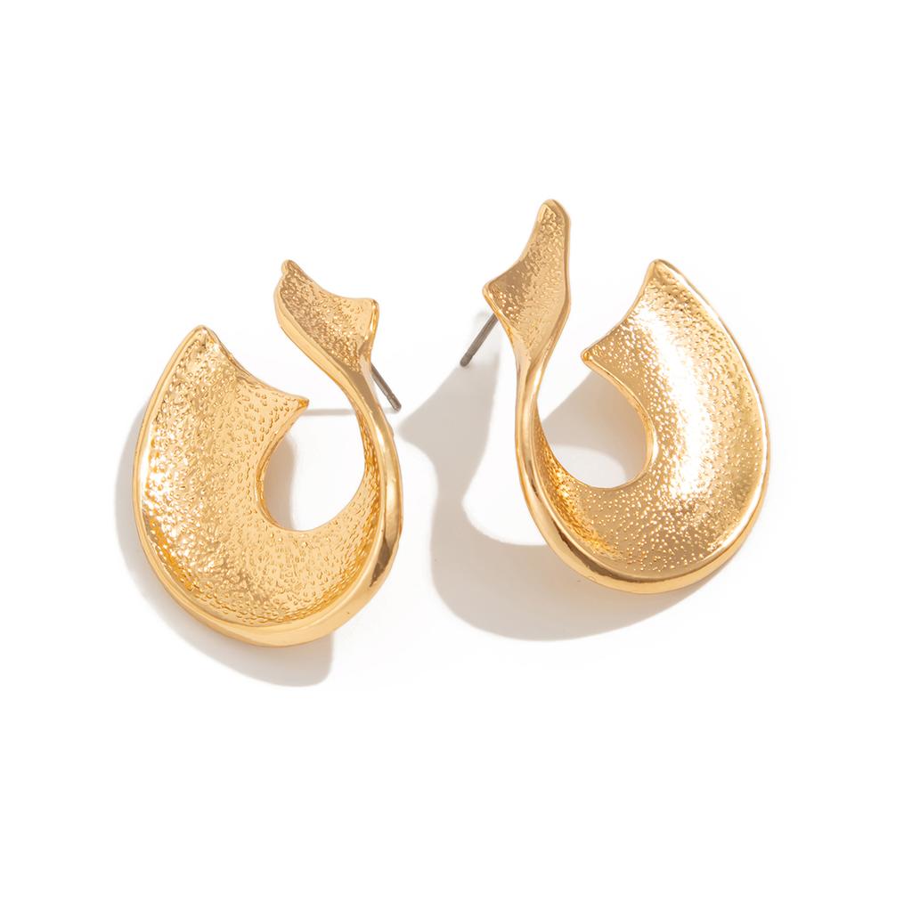Ingemark 8 Styles Punk Gold Color Irregular Stud Earrings for Women Trend Vintage Geometric Piercing Earrings Party Jewelry Gift