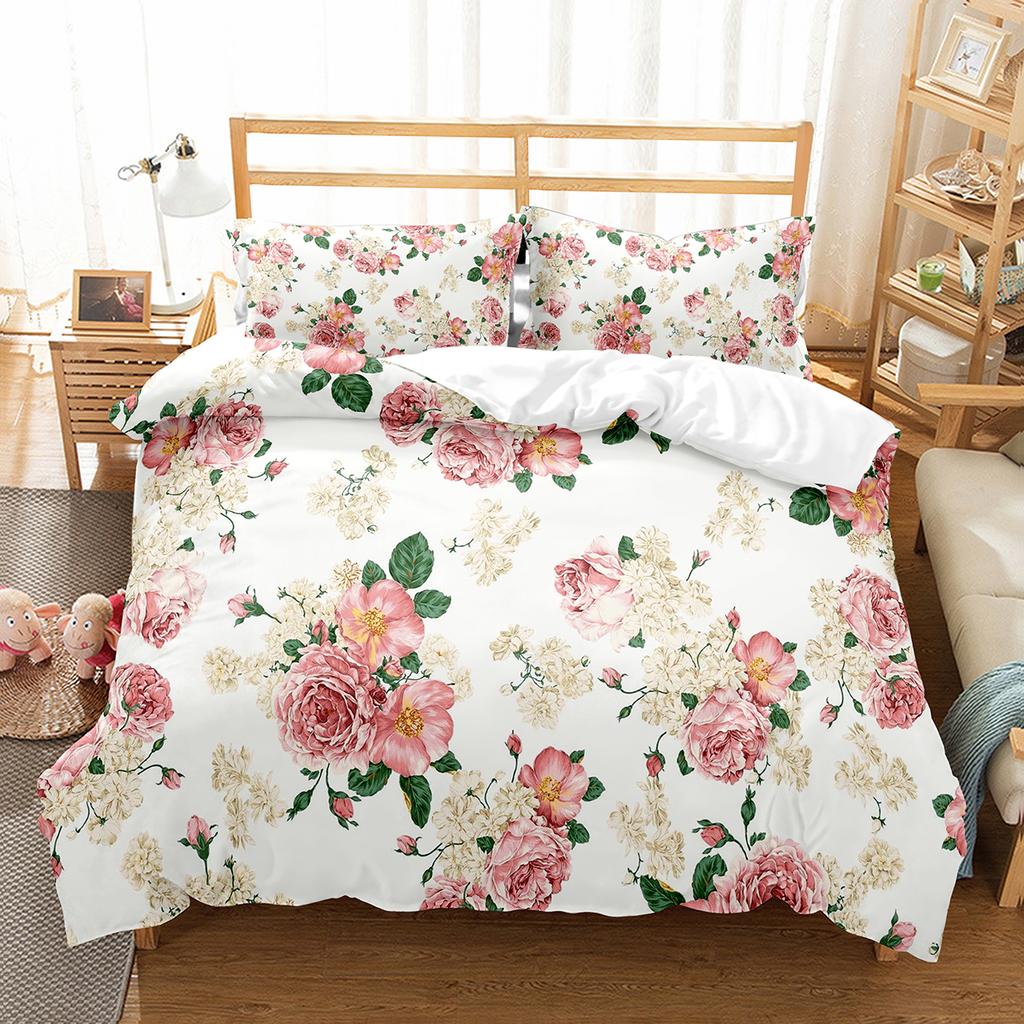 Digital Printed Down Duvet Cover Set Double Single King Size Bedding Set Quilt Cover Suitable For Kids Teens Adults 3 Piece Set
