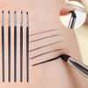 Schwarzer Silikon Eyeliner Pinsel Klinge Mehrzweck Augenbrauen Lippenstift Pinsel Einfach zu Verwenden Nagellackstift Augenformung Make-up
