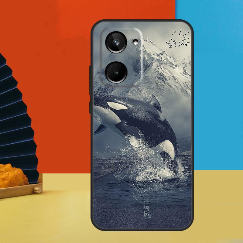 Orcas Killer Whales For Realme C75 C71 C55 C53 C67 C61 C33 C63 C51 10 11 12 13 14 Pro Plus C65 GT7 15 Pro Case