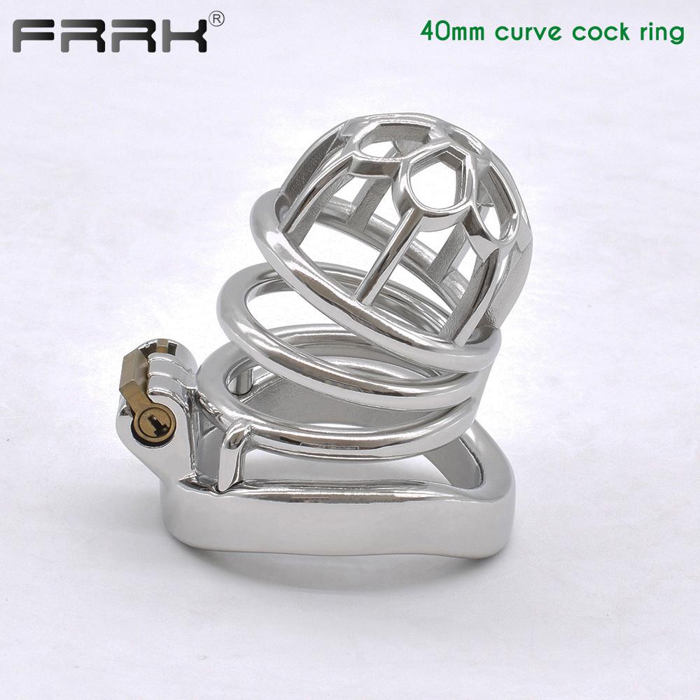 BDSM Sex Toys for Men Stainless Steel Male Chastity Device Metal Cock Cage Tease Bondage Belts Erect Orgasm Erotic Cock Rings