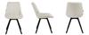 Upholstered Swivel Chair ASTER Velvet Black