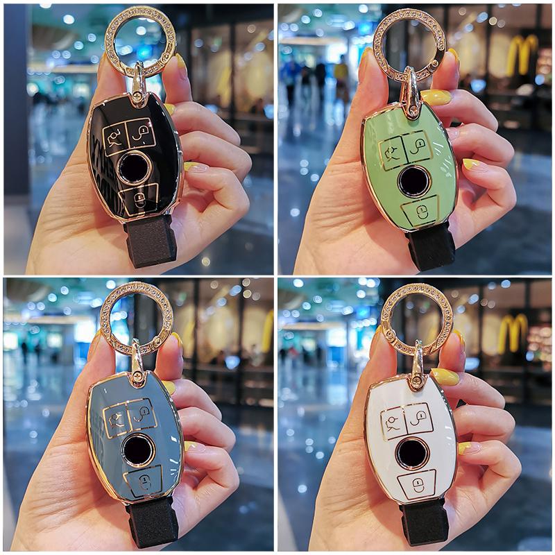 Neue Stil Auto Schlüssel Fall Abdeckung Für Mercedes Benz w211 w204 ABRG Klasse GLK GLA GLC GLR W210 W176 W202 w463 Shell