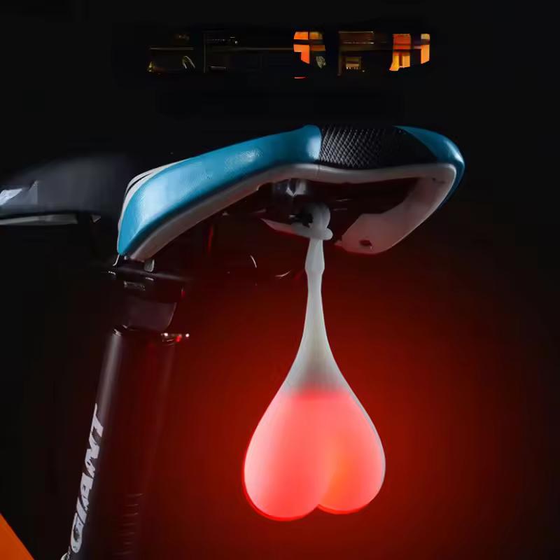 

Bike Tail Light Waterproof Riding Front Rear Light Mountain Bike Headlight LED Light Heart Ball Egg Lamp Bike Accessories