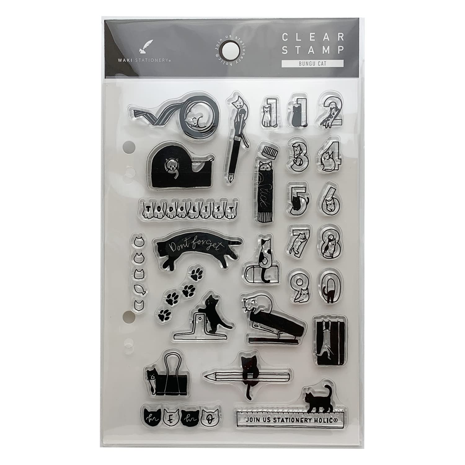 

Clear Planner Wake Stationery Оригинальные прозрачные штампы, Штампы, Штампы, (Канцелярский кот)