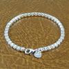 Bracelet Silver Plated Box Chain Fashion Unisex Bracelet Bangle Jewelry for Banquet
