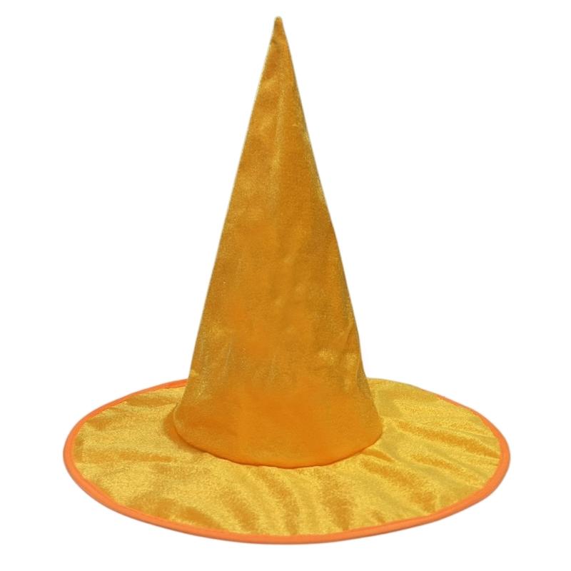 Halloween Witch Hat 39cm High Pointed Wizard Hat Witch Costume Accessories for Women Halloween Cosplay Accessories