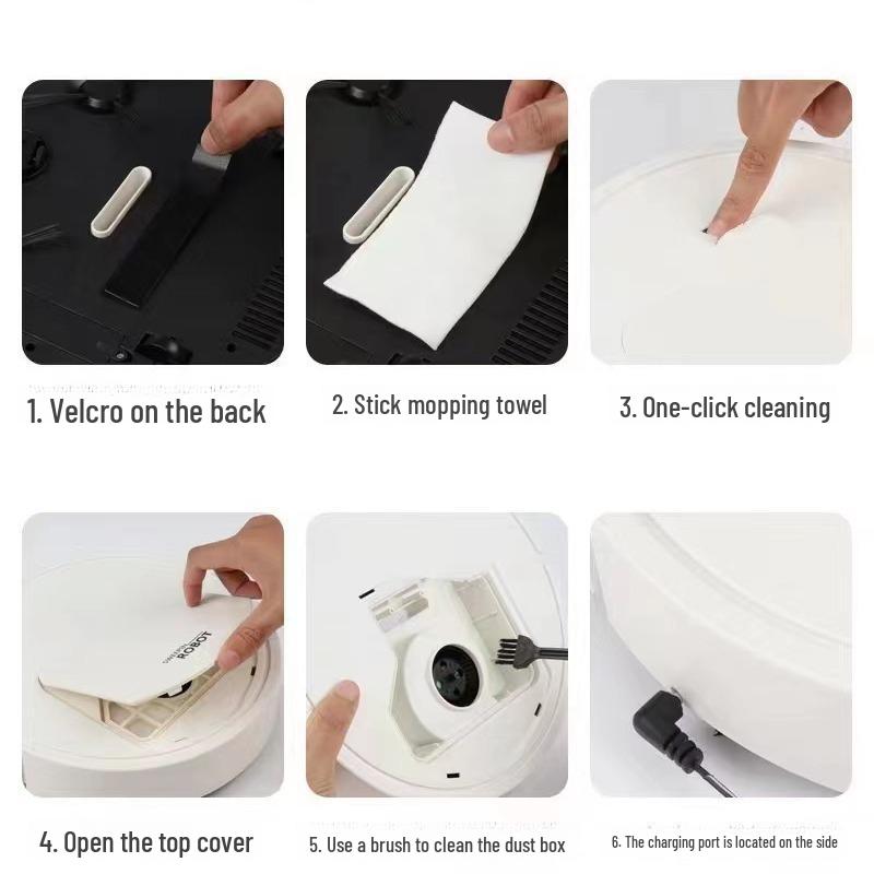 Aspirator robotic inteligent de ultimă generație cu mop de podea reîncărcabil