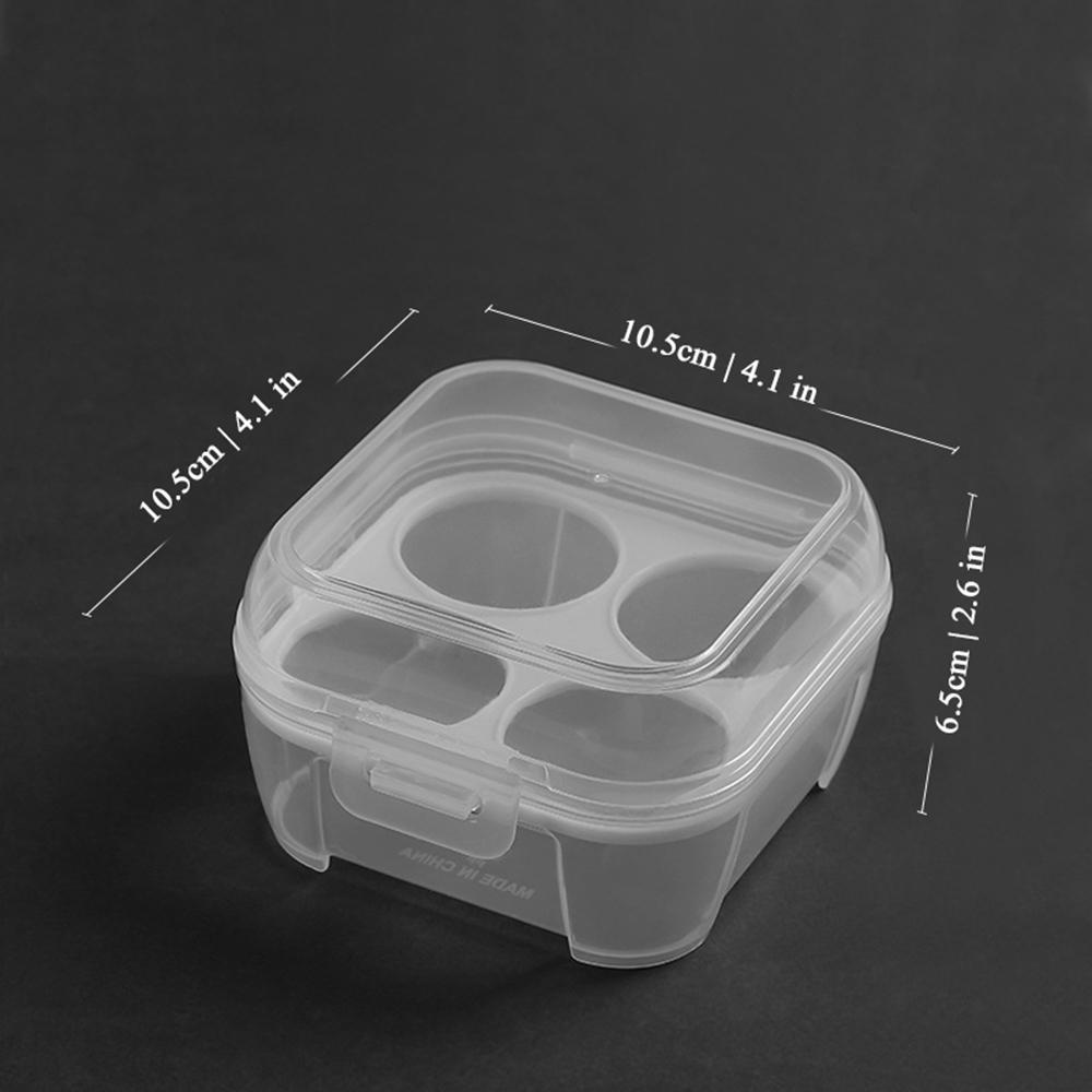 3/4/8 Grids Transparent Egg Box Portable Anti-fall Egg Storage Box Refrigerator Camping Egg Container Outdoor Plastic Egg Holder